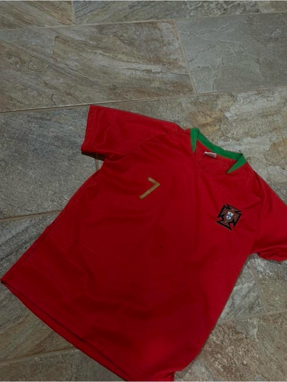 TEAM PORTUGAL 🇵🇹 YOUTH SMALL Portugal Ronaldo #7 Soccer Jersey – Red